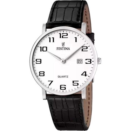 Reloj Classics Hombre Blanco y Correa de Piel F16476/1