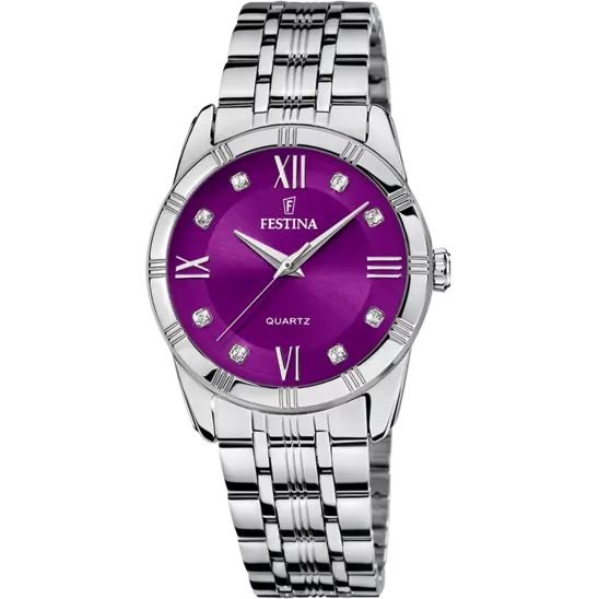 Orologio Donna Viola e Acciaio Inossidabile F16940/G