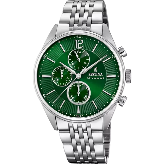 Orologio Uomo Timeless Chronograph Verde F20285/8