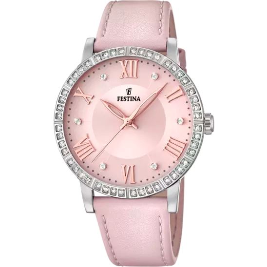 Orologio Donna Boyfriend Rosa con Zirconi F20412/2