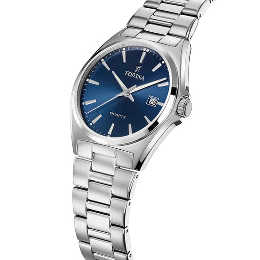 Reloj Classic Hombre Acero y Azul F20552/3