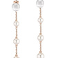 Pendientes Gema Perla Rosa SATC04