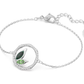 Bracciale Argentato Dellium Bambù Verde  5645375
