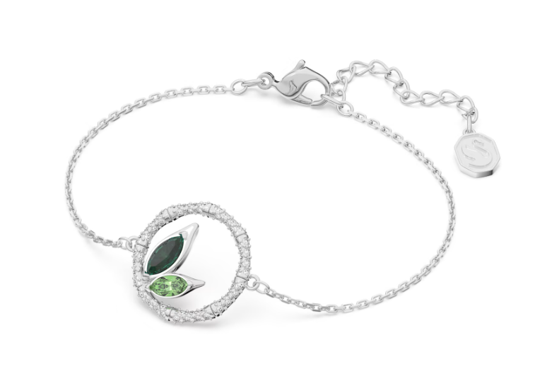 Pulsera Plata Dellium Verde Bambú 5645375 