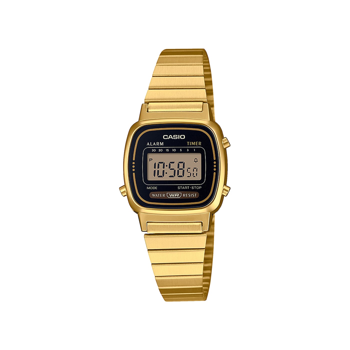 Reloj Vintage Mujer Dorado y Negro LA670WEGA-1EF