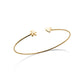 Pulsera semirrígida Les Petits Bimbo y Corazón en Oro y Diamante LBB720