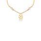 Pulsera Le Perle Bimba de Oro amarillo con Perlas y Diamante LBB833