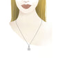 Collar Colgante Niño de Oro Blanco con Diamantes LBB151