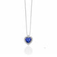 Collana Premium Gemme Tanzanite a Cuore e Diamanti CLD4464