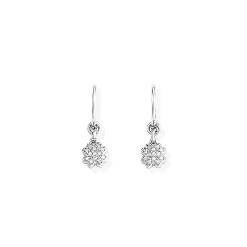 Aretes Campana Trébol de Cuatro Hojas OQBZ 
