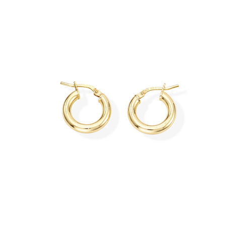 Pendientes Círculo Oro 1cm ORCE3G1