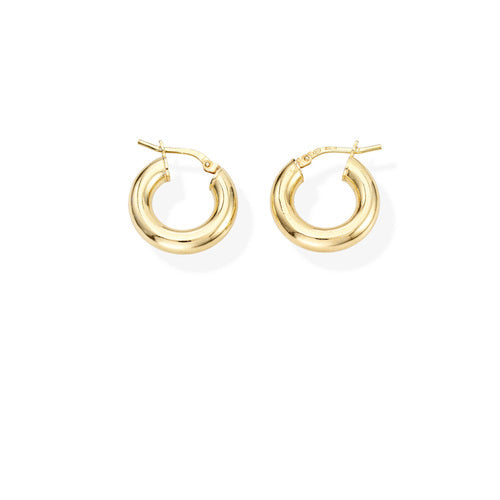 Pendientes Círculo Dorado 1 cm ORCE4G1 