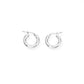 Pendientes Círculo 1cm Rodio ORCE3B1