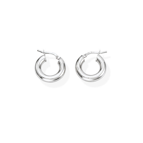 Pendientes Círculo 1 cm Rodio ORCE4B1 