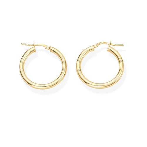 Pendientes Círculo Dorado 2 cm ORCE3G2 