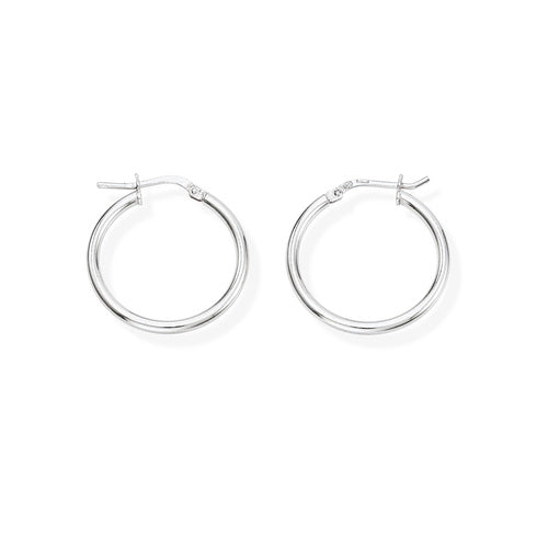 Pendientes Círculo 2 cm Rodio ORCE2B2 