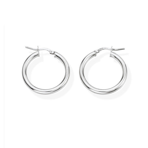 Pendientes Círculo 2 cm Rodio ORCE3B2 