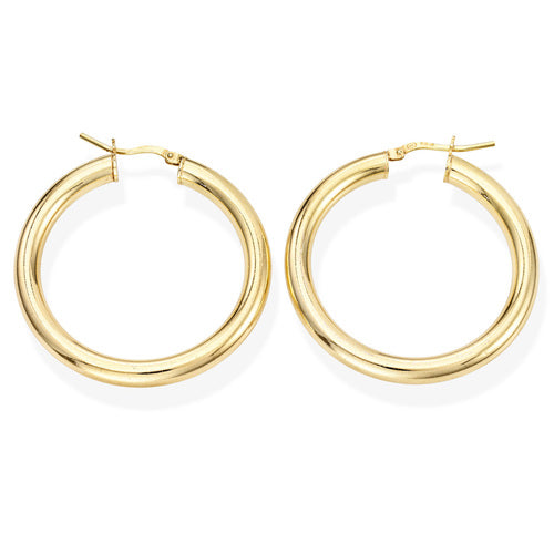 Pendientes Circulo Dorado 3cm ORCE4G3