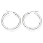 Pendientes Círculo 3cm Rodio ORCE4B3
