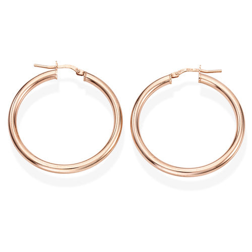 Pendientes Círculo 3 cm Rosa ORCE3R3 