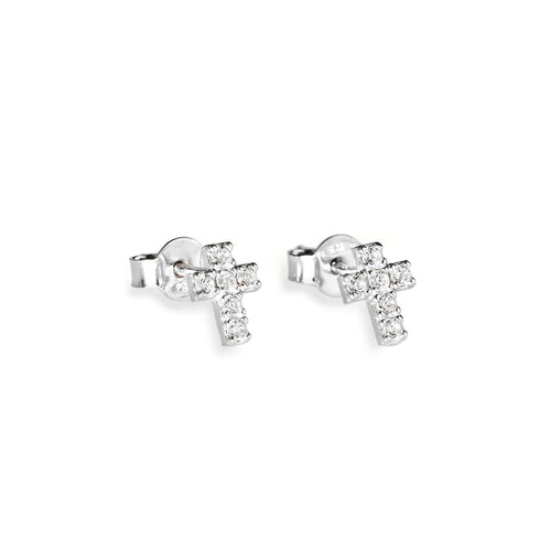 Pendientes de cruz de circón ORCRZ