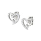 Orecchini Cuore in Argento con Zirconi EHSBBZ