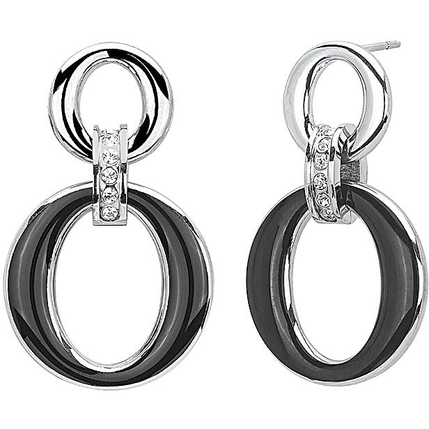 Pendientes Primera Dama Circular Negro 261320