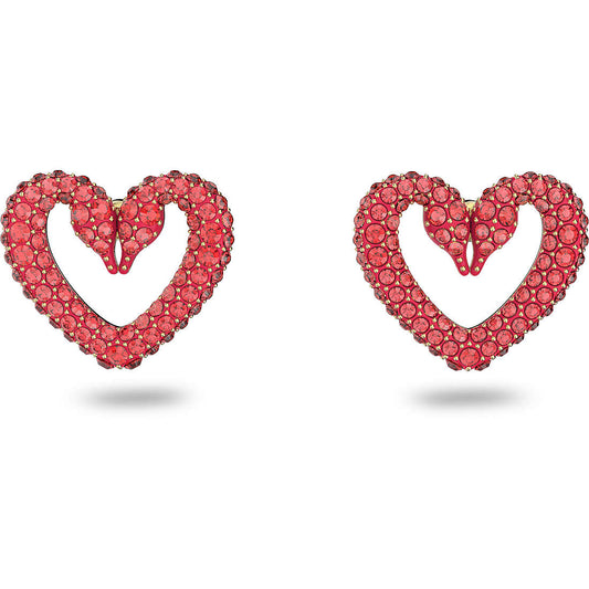 Pendientes One Heart con Cristales Rojos 5634812