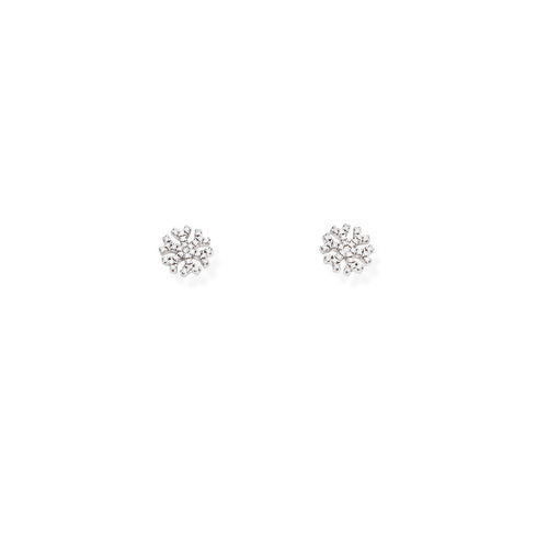 Pendientes de copo de nieve de circonita ESNB 