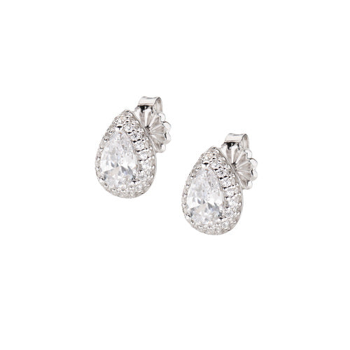 Pendientes Gota de Amor en Plata con Circonitas EGOBBBZ