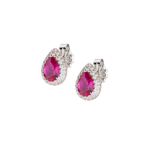Pendientes Gota de Amor en Plata con Circonitas EGOBRBZ