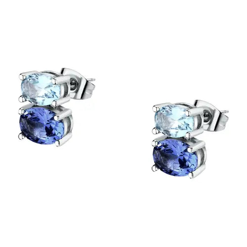 Pendientes Colores con Cristales Azur y Azul SAVY17