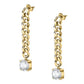 Pendientes Colgante Dorado SAUZ08