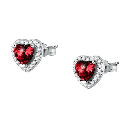 Pendientes Tesori con Corazón Rojo SAIW135