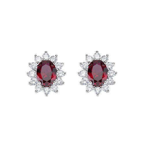Pendientes Royal Lady Rojo ORLDMBBR