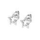 Pendientes Estrella de Plata con Circonitas ESTSTBBZ