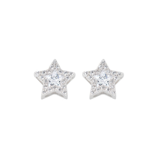 Pendientes Estrella Blanca ESBBBBZ