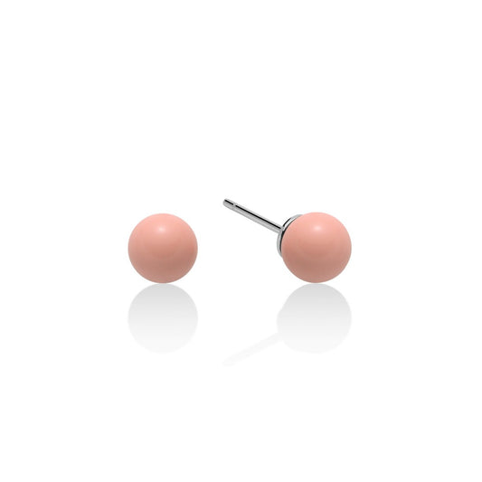 Pendientes Coral Rosa 7mm PER2407