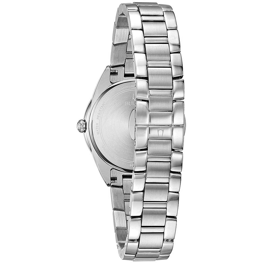 Reloj Mujer Acero Diamantes y Blanco 96P199 