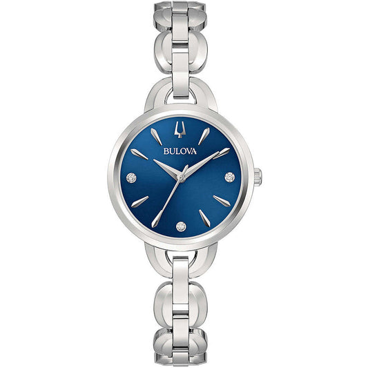 Orologio Donna Diamonds Argento e Blu 96P231