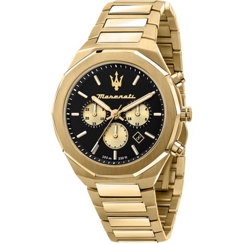 Reloj de hombre estilo dorado y negro R8873642001