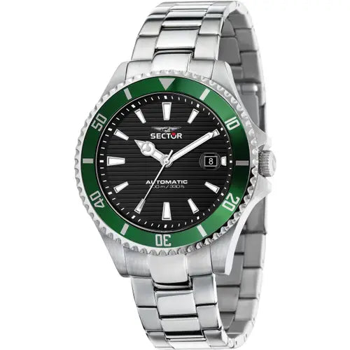 Orologio Uomo Automatico 230 Silver e Verde R3223161008