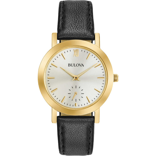 Reloj Clásico Mujer Dorado y Blanco 97L159