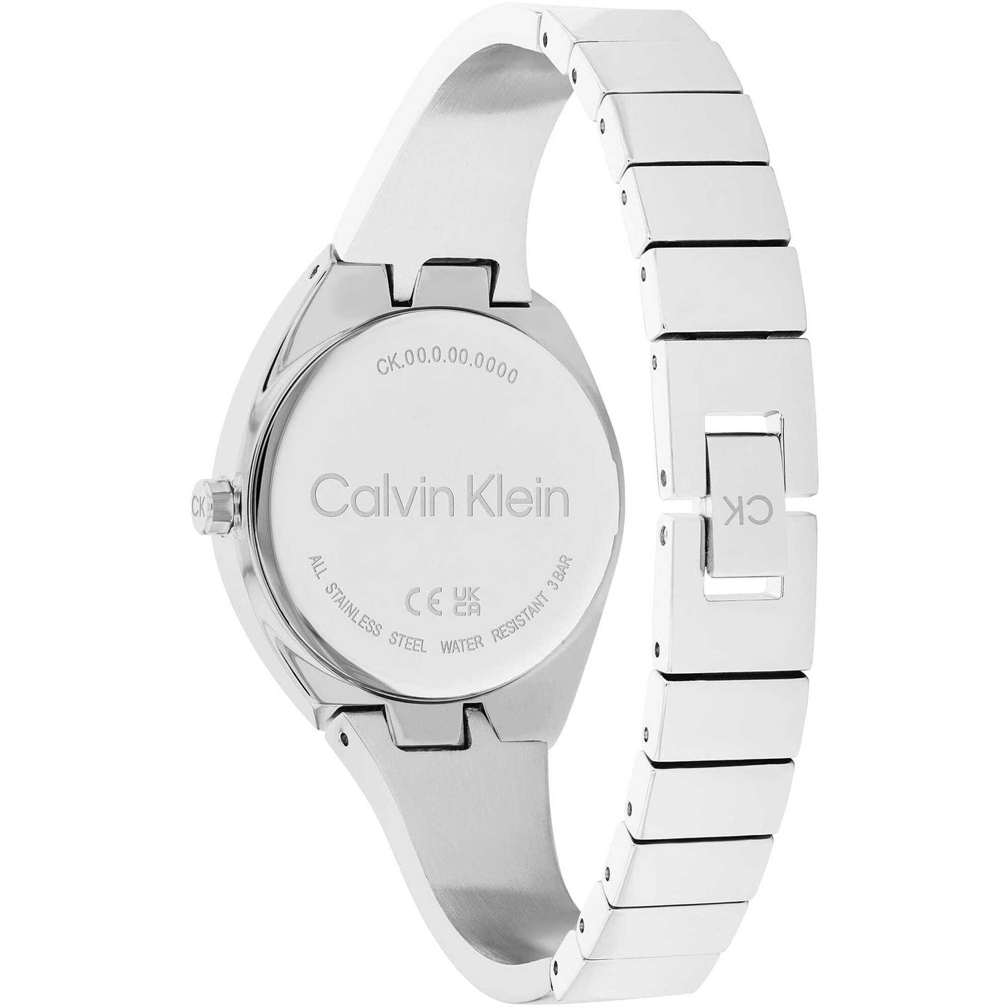 Reloj Mujer Escultural Acero y Blanco 25200234