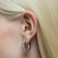 Pendientes De Aro Dextera Blancos Con Cristales 5618307