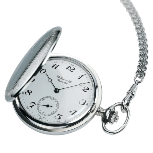 Reloj de bolsillo para hombre Savonnette Movimiento mecánico de cuerda manual T83640212 