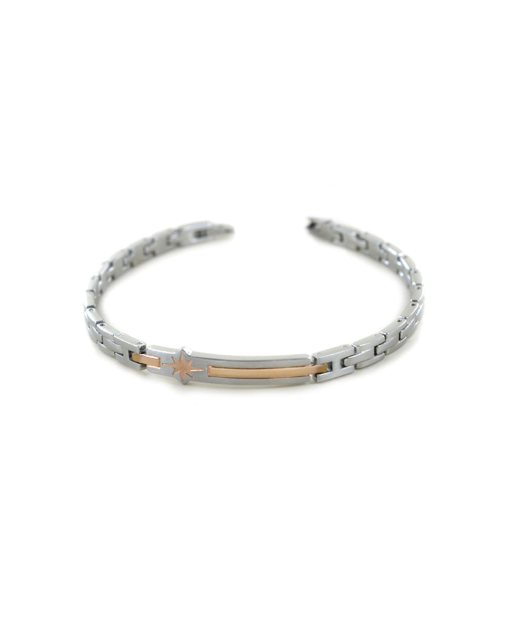 Bracciale Uomo con Targa Rosè EHB216